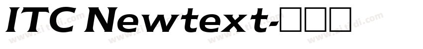 ITC Newtext字体转换